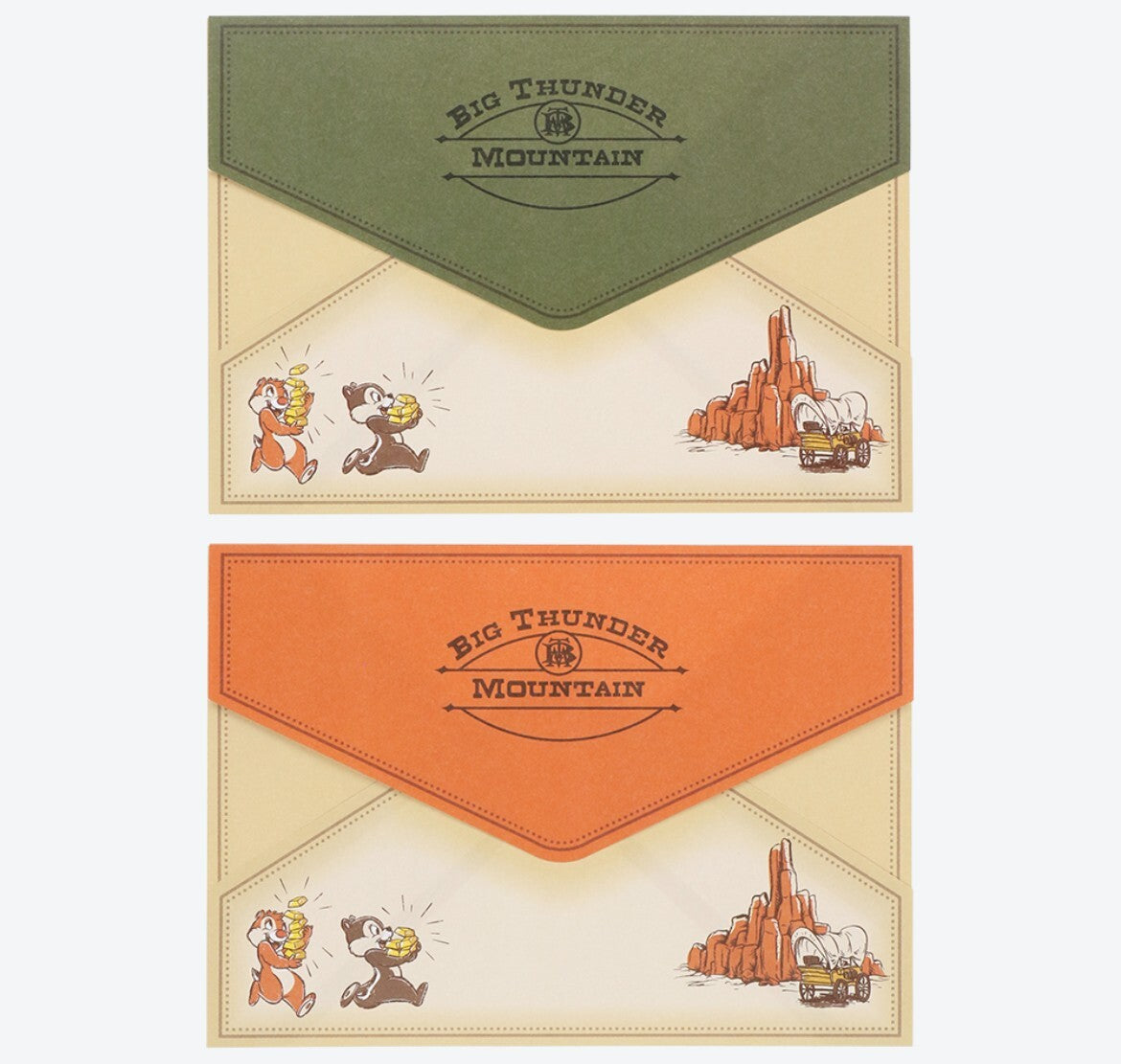Japan Tokyo Disney Resort Big Thunder Mountain Mickey Letter set case