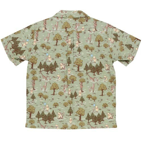 Japan Tokyo Disney Resort Aloha Shirt Winnie the Pooh All-over pattern