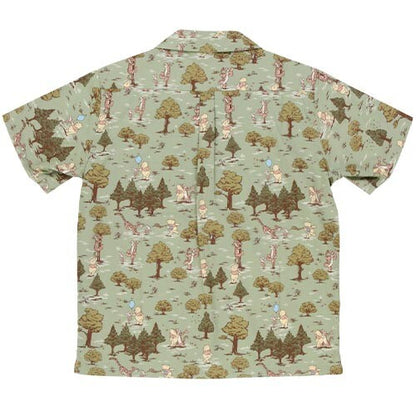 Japan Tokyo Disney Resort Aloha Shirt Winnie the Pooh All-over pattern