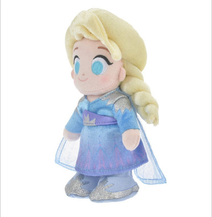 Japan Disney Store NuiMOs Plush Toy Frozen Anna Elsa Set of 2 New!