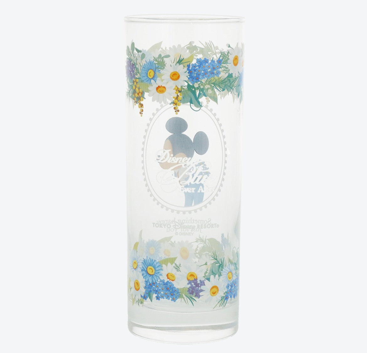 Japan Tokyo Disney Resort Store Mickey Minnie Blue Ever After cup glass
