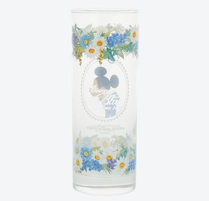 Japan Tokyo Disney Resort Store Mickey Minnie Blue Ever After cup glass