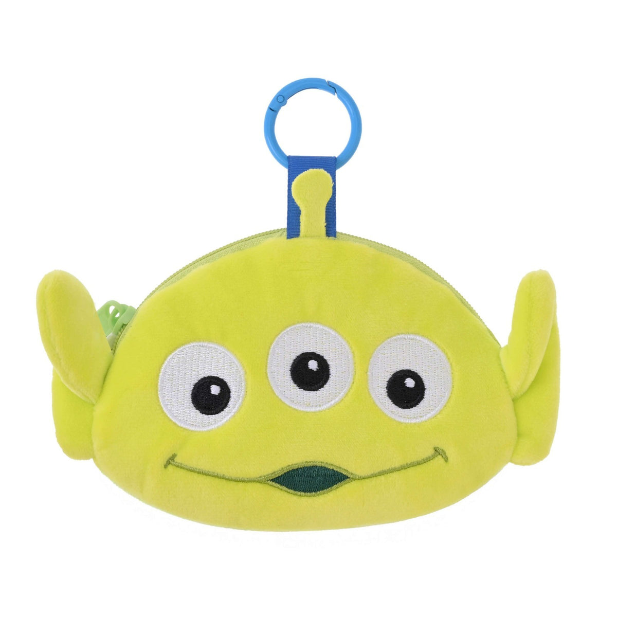 Japan Tokyo Disney Store Little Green Men Pouch Loop Carabiner Face Toy Story