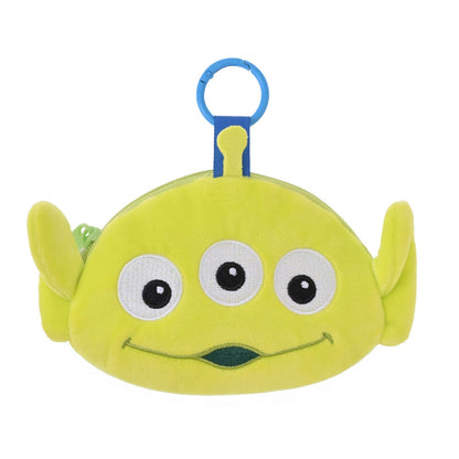 Japan Tokyo Disney Store Little Green Men Pouch Loop Carabiner Face Toy Story