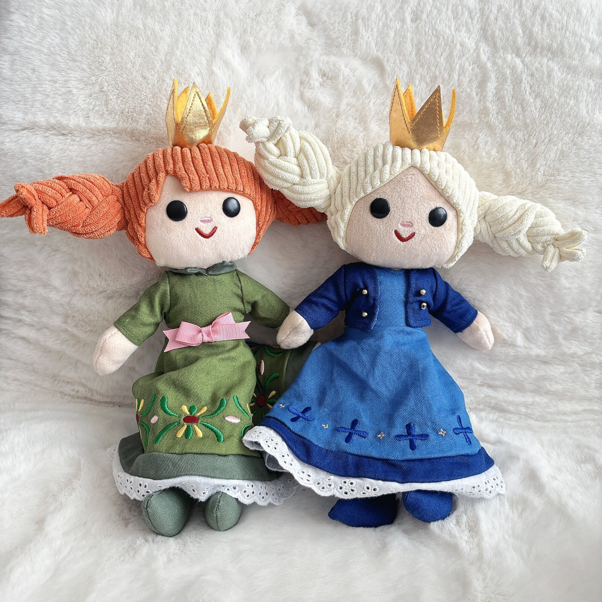 Japan Tokyo Disney Resort Store Plush Toy Set Elsa Ana Frozen Fantasy Springs