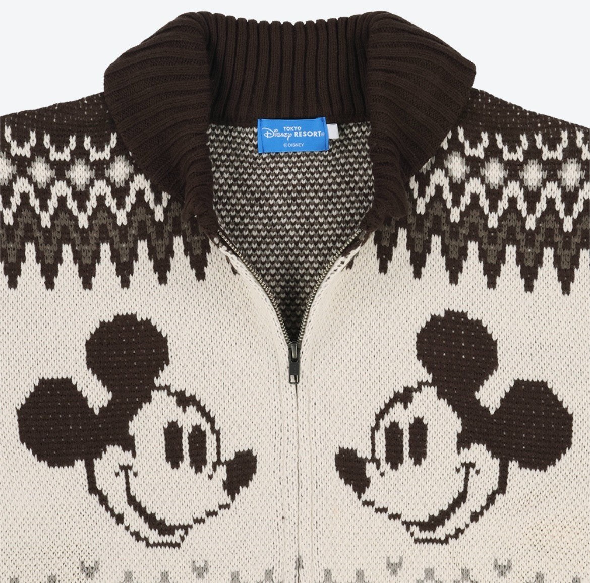 Japan Tokyo Disney Resort Mickey Mouse Sweater Unisex L Size White Limited 2025