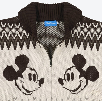 Japan Tokyo Disney Resort Mickey Mouse Sweater Unisex L Size White Limited 2025