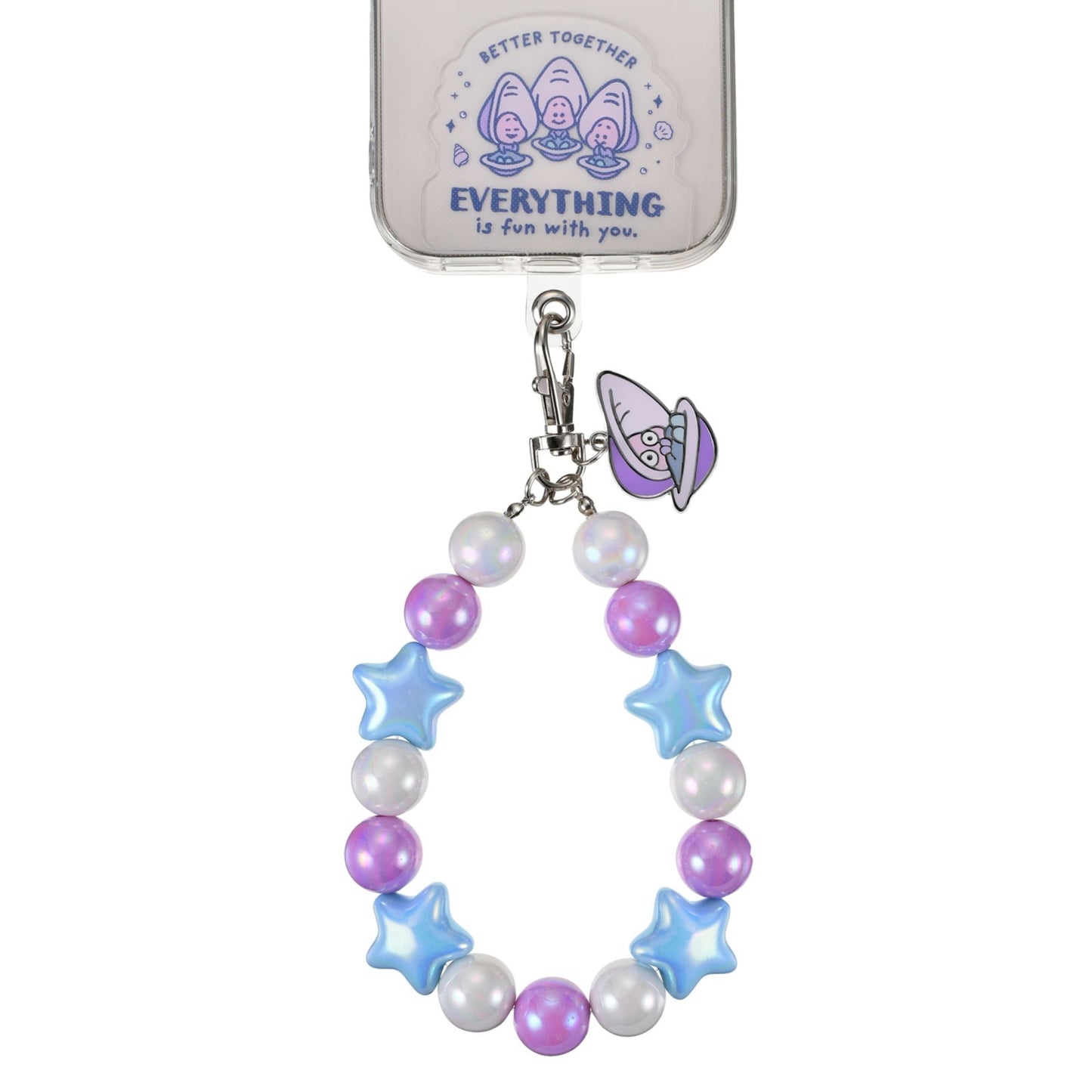 Japan Tokyo Disney Store Young Oyster  Smartphone Strap Beads BABY OYSTERS Alice