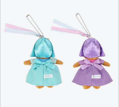 Japan Tokyo Disney Resort Cinderella Susie & Perla Plush Keychain