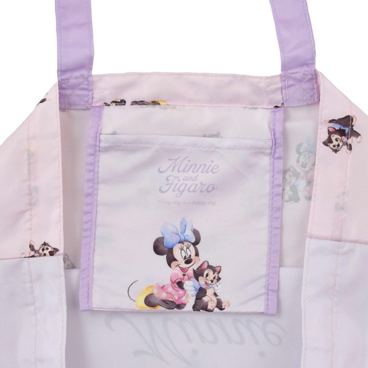 Japan Tokyo Disney Store Minnie & Figaro Shopping Eco Bag Water Color