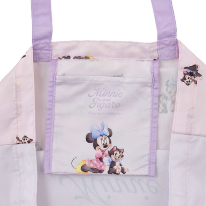 Japan Tokyo Disney Store Minnie & Figaro Shopping Eco Bag Water Color
