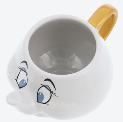 Japan Tokyo Disney Resort Beauty And The Beast Mrs. Potts mug with lid