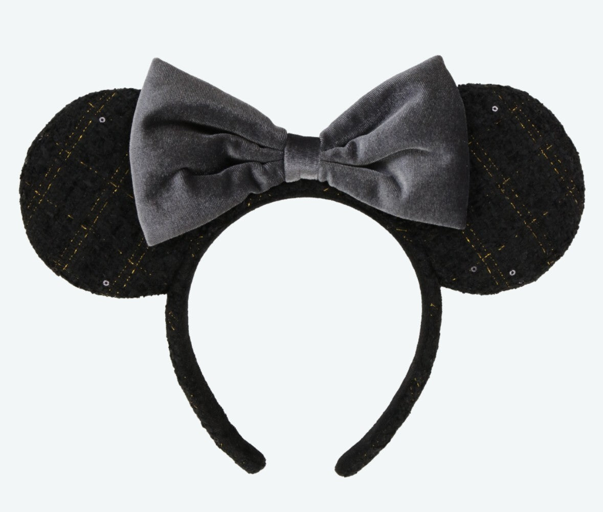 Japan Tokyo Disney Resort Ears HeadBand Hat Minnie Ribbon Black 2024