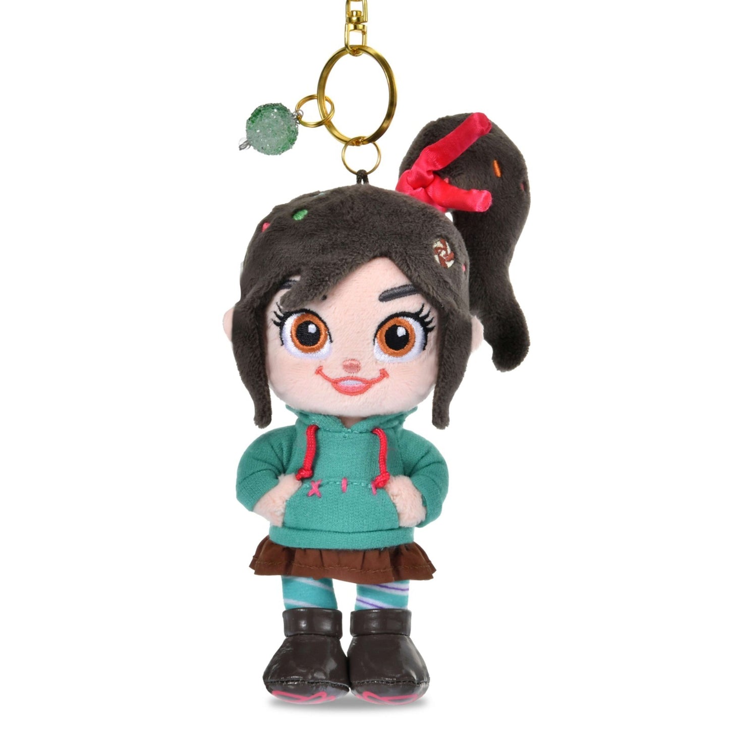Japan Tokyo Disney Store Vanellope Plush Toy Keychain SUGAR RUSH