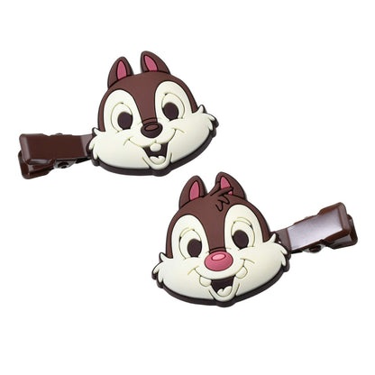 Japan Tokyo Disney Store Chip and Dale Hair Clip Set Valentine's Chocolate