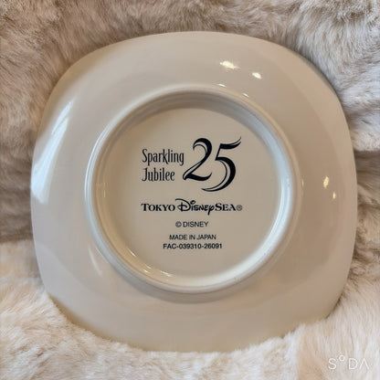 Japan Tokyo Disney Resort Mickey Minnie Sea 25th Souvenir Plate Jubilee