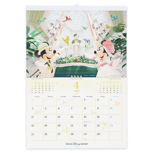 Japan Tokyo Disney Resort Mickey Mouse and Friends Wall Calendar 2027