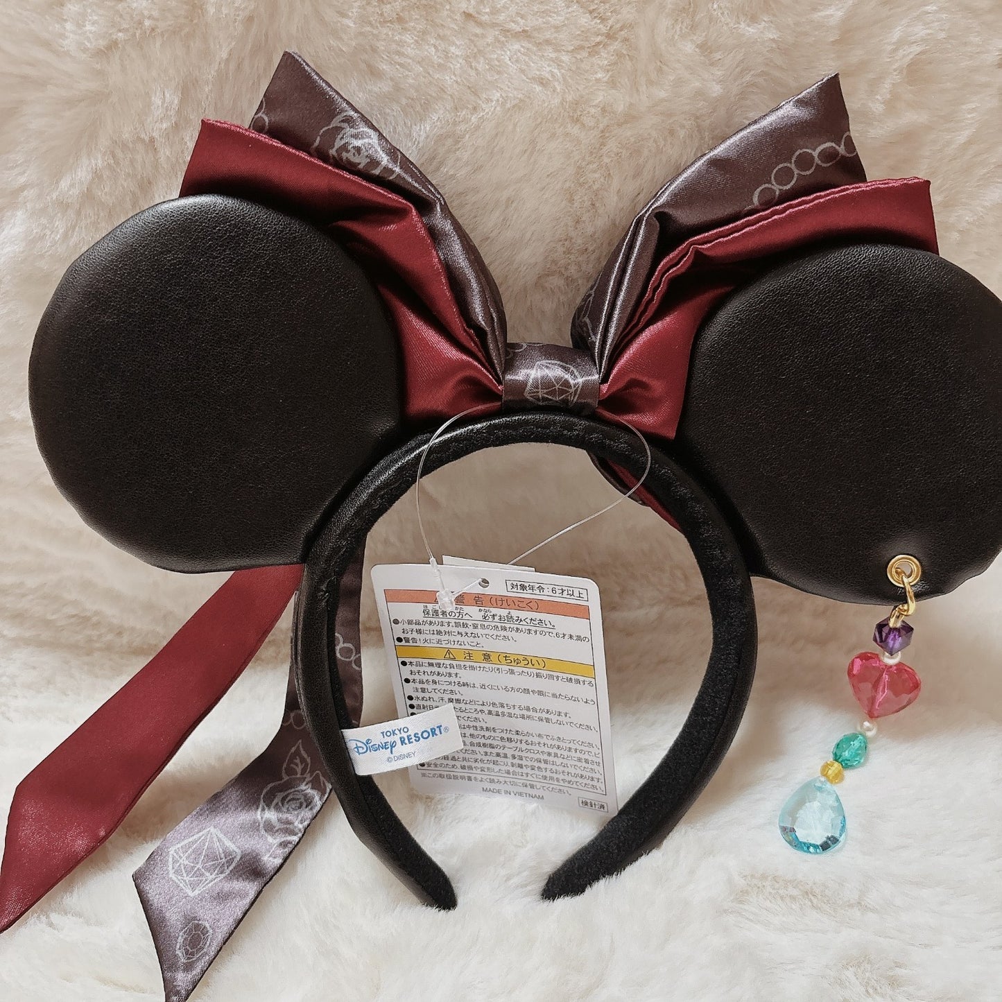 Japan Tokyo Disney Resort Pirates of the Caribbean Minnie Ears Headband Ribbon