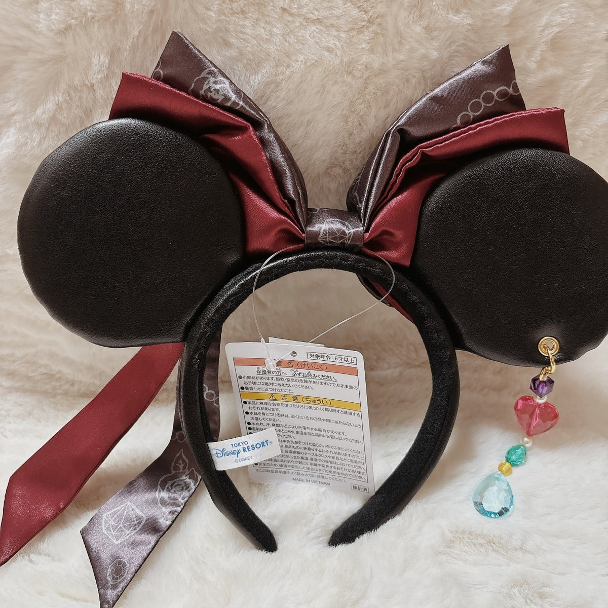 Japan Tokyo Disney Resort Pirates of the Caribbean Minnie Ears Headband Ribbon