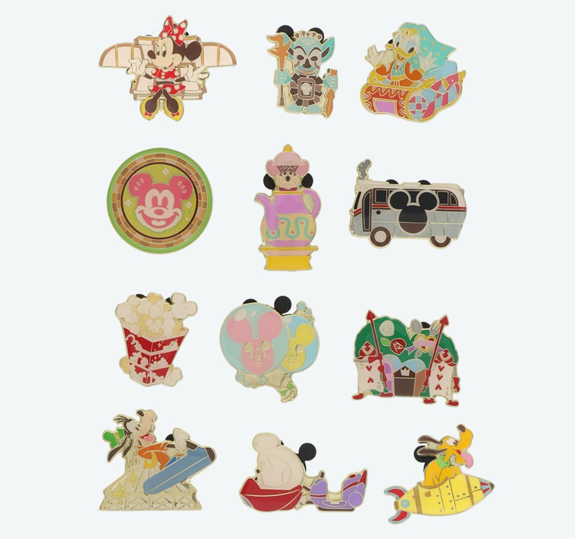 Japan Tokyo Disney Resort Park Motif Pin badge Collection Happiness Everywhere 2