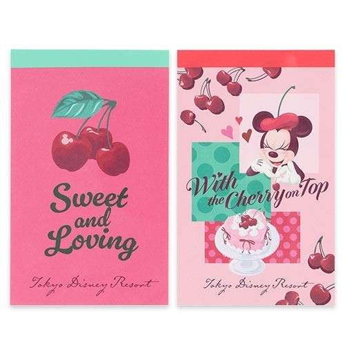 Japan Tokyo Disney Resort Memo Set With the Cherry on Top Minnie