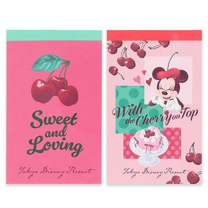 Japan Tokyo Disney Resort Memo Set With the Cherry on Top Minnie