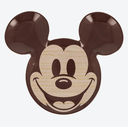 Japan Tokyo Disney Resort Mickey Face Western Melamine Plate 2025 Brown