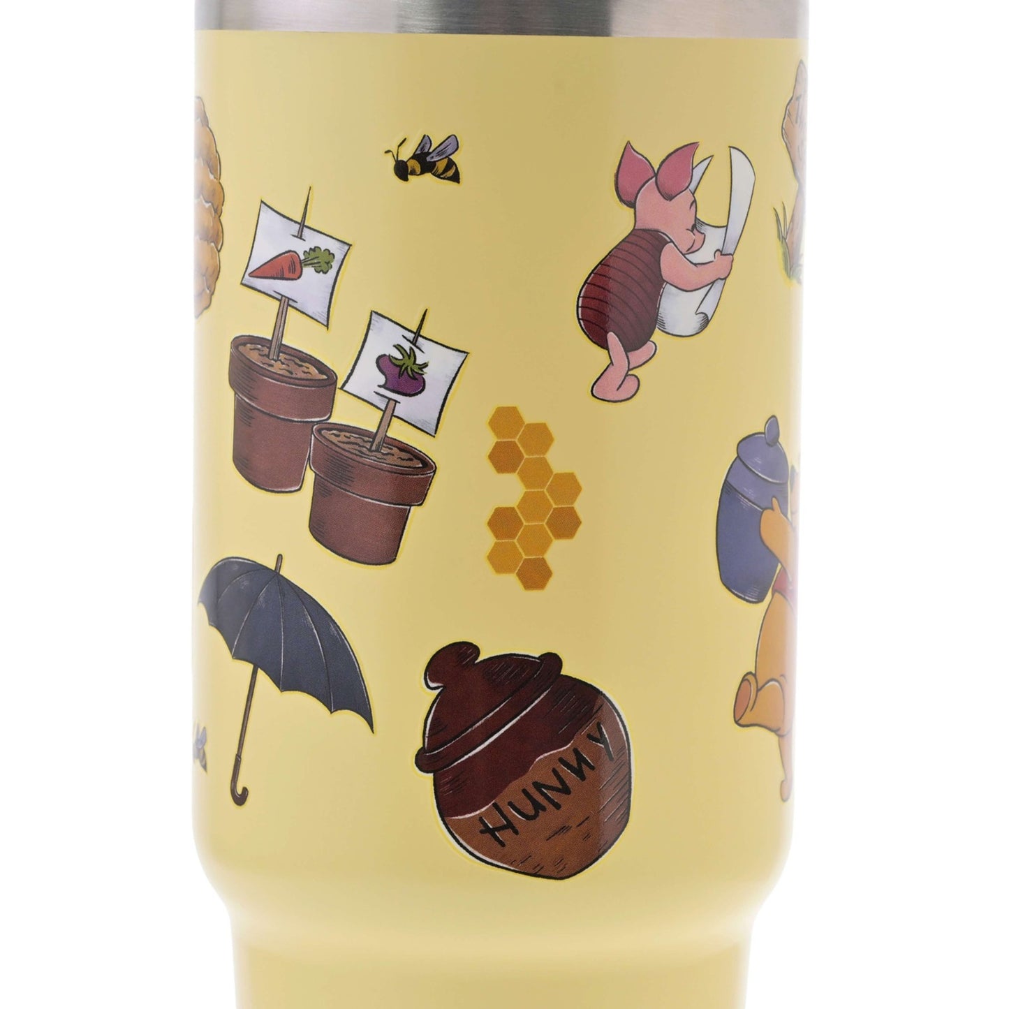 Japan Tokyo Disney Store Pooh Stainless Steel Tumbler Holiday Drinkware