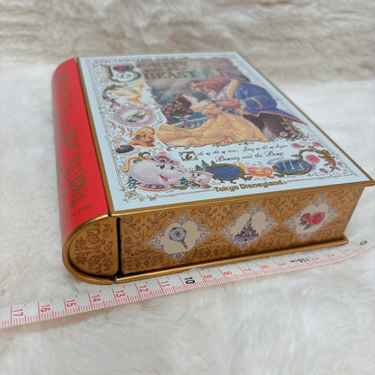 Japan Tokyo Disney Resort Beauty and the Beast Candy Can Book Rose