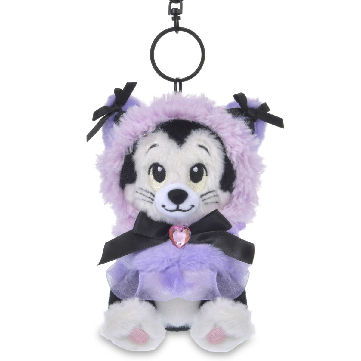 Japan Tokyo Disney Store Figaro Plush Toy Keychain CAT MINNIE AND FIGARO