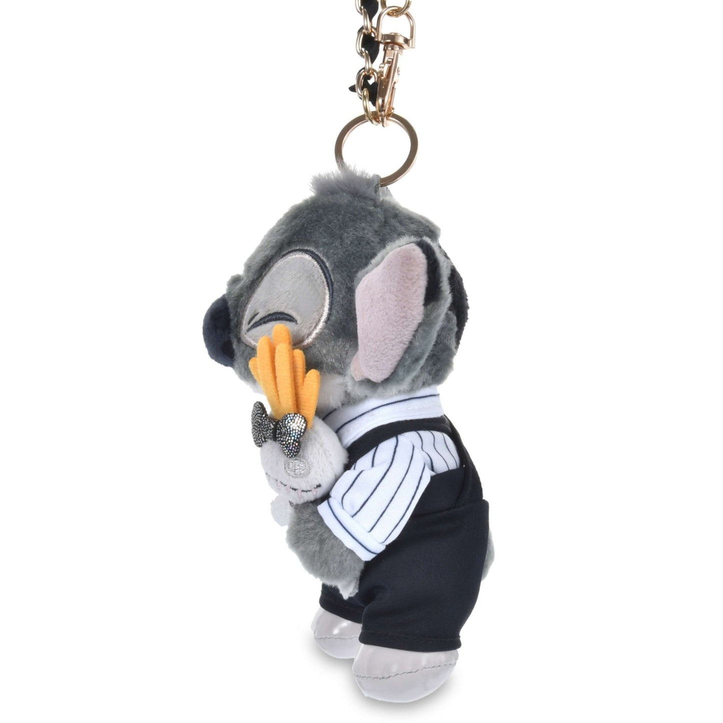 Japan Tokyo Disney Store Stitch & Scrump Plush Toy Keychain KURONOHI BLACK STYLE