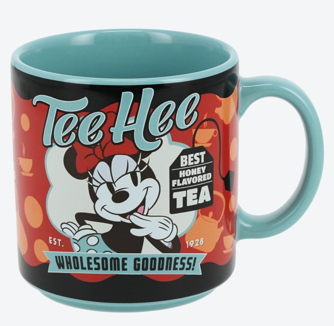 Japan Tokyo Disney Resort Minnie Mouse Cafe Time Mug Blue Limited 2025