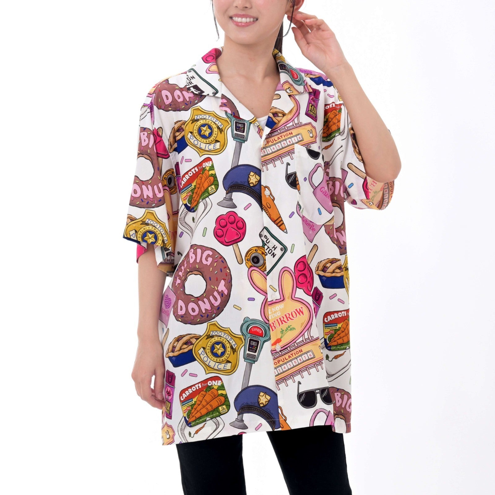 Japan Tokyo Disney Store Zootopia Short-Sleeve Shirt Props SUMMER COLLECTION