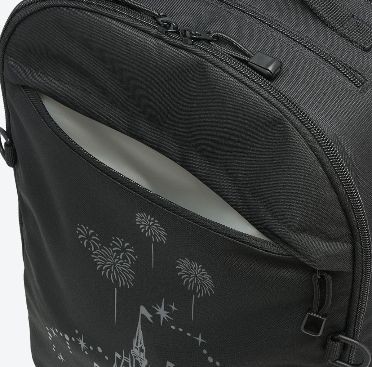 Japan Tokyo Disney Resort Cinderella Castle Backpack Black Travel Large Capacity
