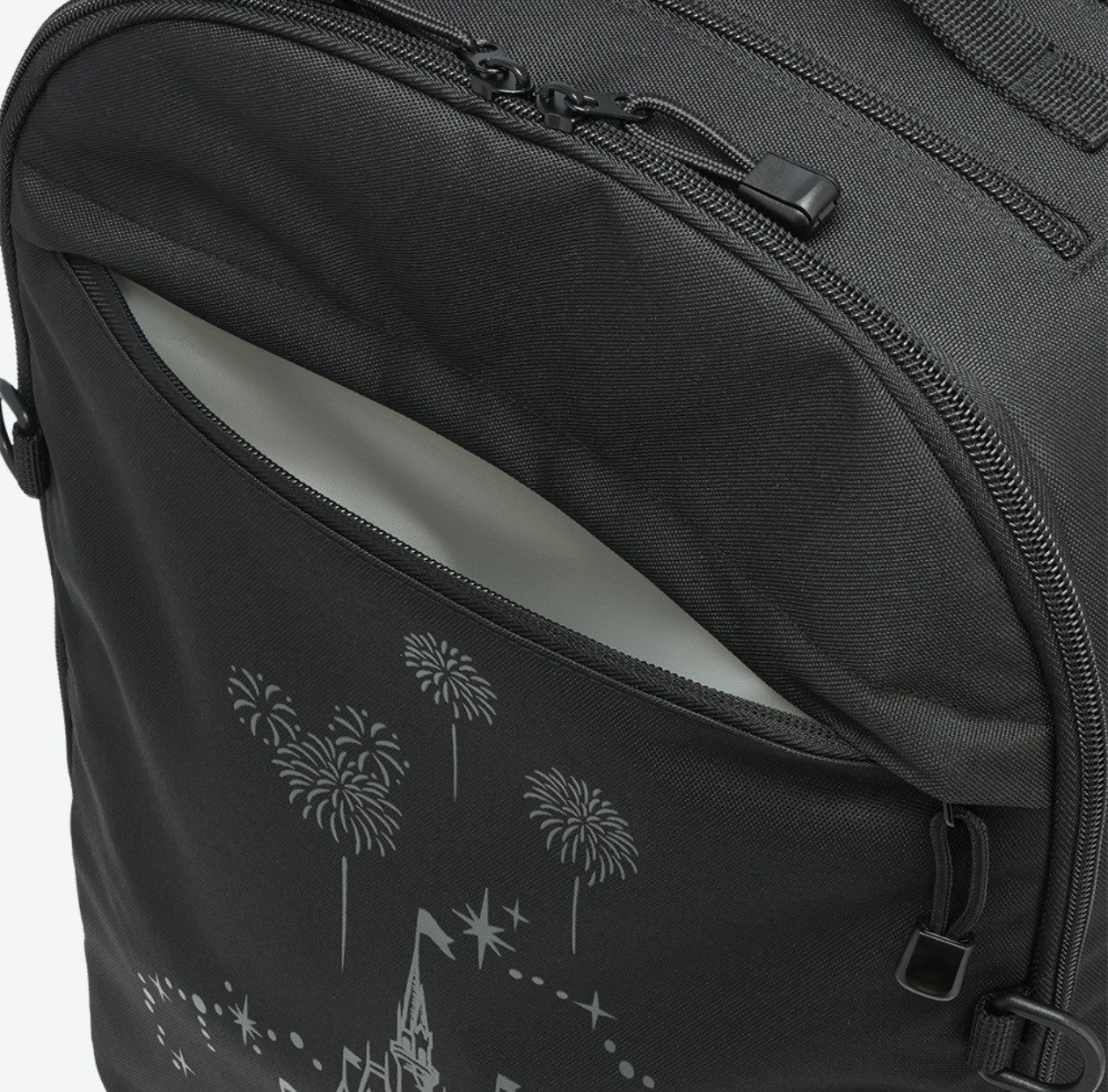 Japan Tokyo Disney Resort Cinderella Castle Backpack Black Travel Large Capacity