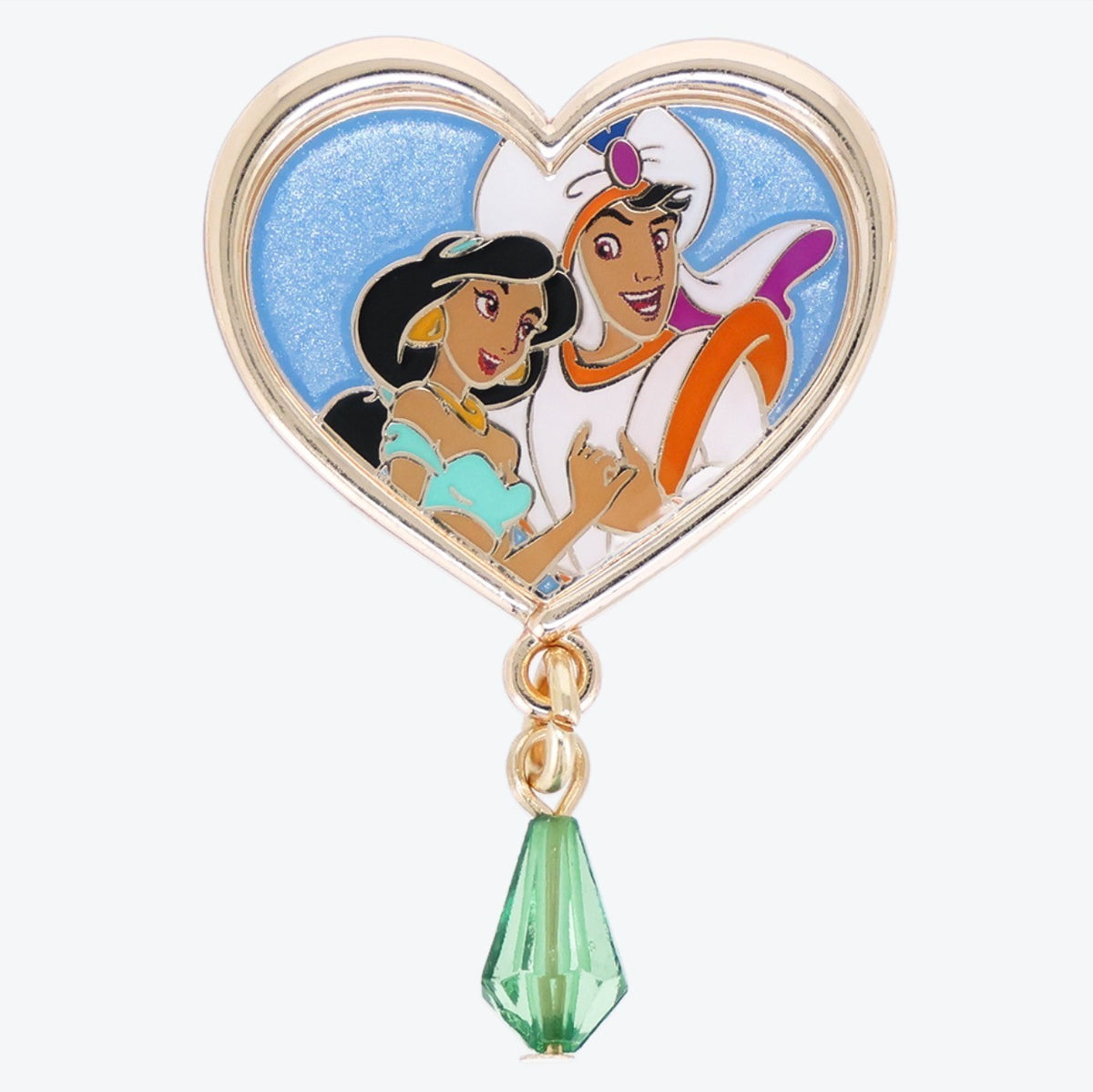 Japan Tokyo Disney Resort Princess Heart Pin Badge Aladdin  Jasmine