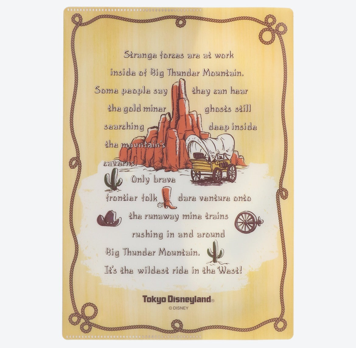 Japan Tokyo Disney Resort Big Thunder Mountain Mickey Letter set case