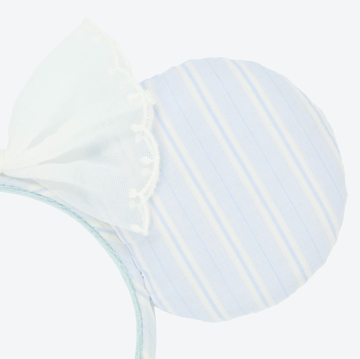 Japan Tokyo Disney Resort Minnie Mouse Ears Headband Free Size Blue Ribbon 2026