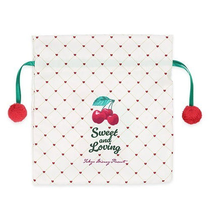 Japan Tokyo Disney Resort Drawstring pouch With the Cherry on Top Minnie