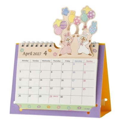 Japan Tokyo Disney Store Chip and Dale Desktop Calendar Pop-up 2027