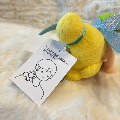 Japan Tokyo Disney Resort Peter Pan Tinkerbell Plush Shoulder Clip Keychain