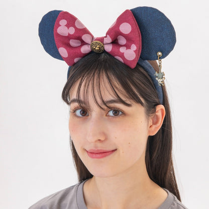 Japan Tokyo Disney  Resort Minnie Western Ears Headband Cap 2025 Denim