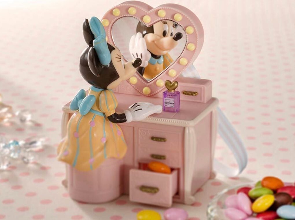 Japan Tokyo Disney Resort Mini Snack Case Minnie Dresser New limited!!