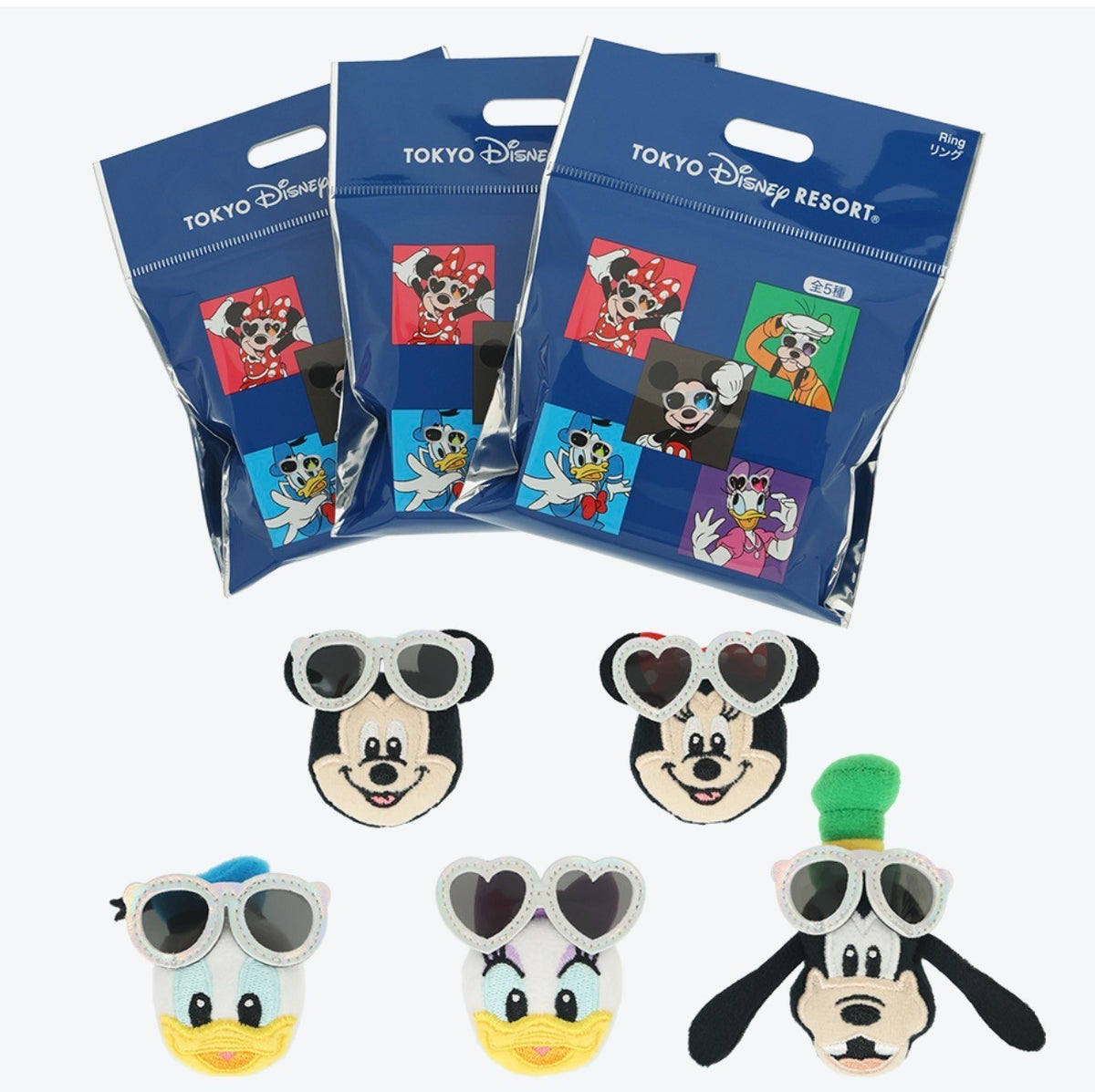 Japan Tokyo Disney Resort Plush Ring Collection 1 bag (1 Ring) Sunglasses