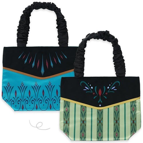 Japan Tokyo Disney Resort Anna Elsa Frozen Tote Bag Reversible Coronation Dress