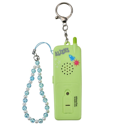 Japan Tokyo Disney Store Little Green Men Keychain Mobile Phones Talking
