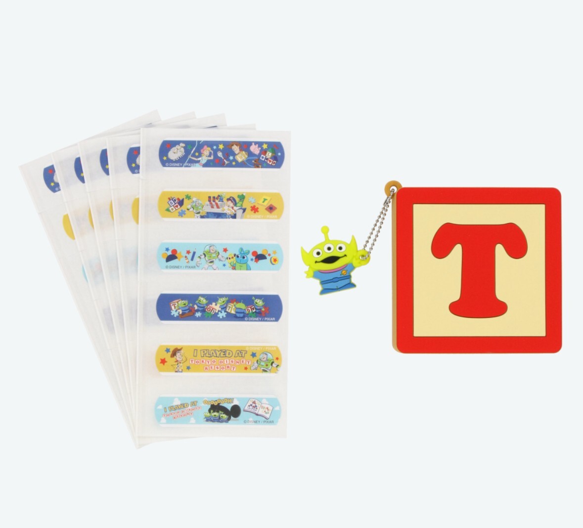 Japan Tokyo Disney Resort Toy Story Adhesive bandage Little Green Men with pouch
