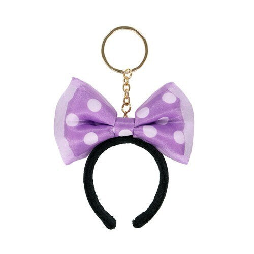 Japan Tokyo Disney Resort Ears Keychain Purple Ribbon Minnie Day 2025