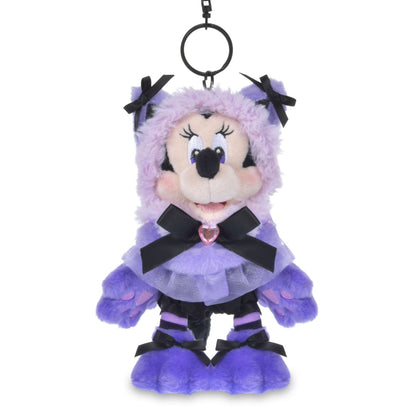Japan Tokyo Disney Store Minnie Plush Toy Keychain CAT MINNIE AND FIGARO
