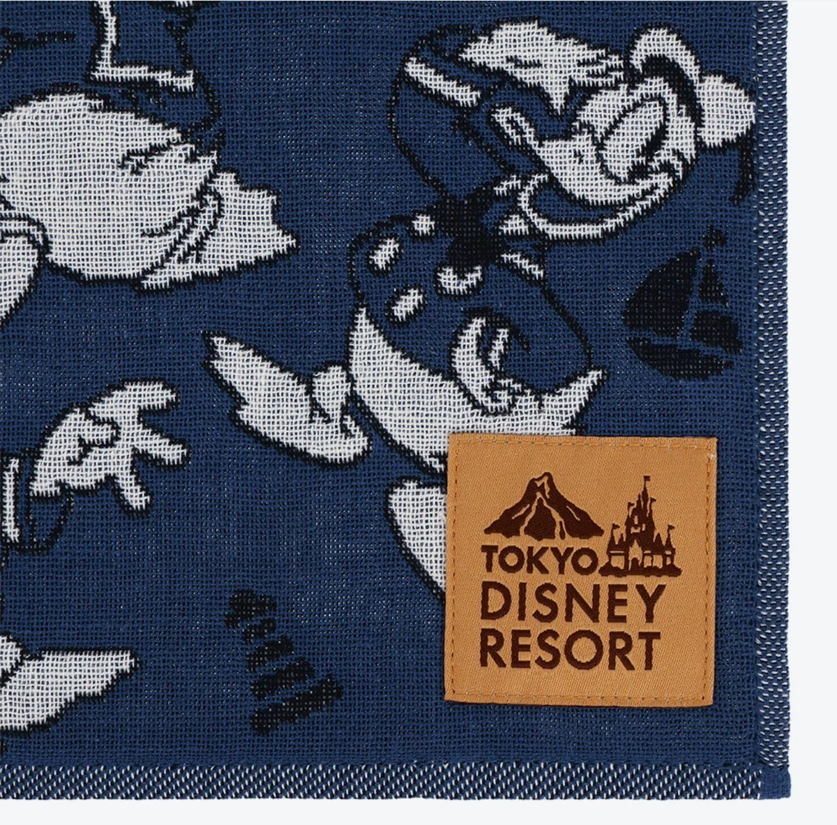 Japan Tokyo Disney Resort Donald Duck Mini Towel Handkerchief Blue Limited 2026